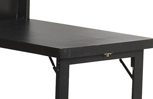 SEI Furniture - Minford Fold-out Convertible Desk - Black - Transitional Design