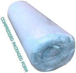 Dogbed4less High Density Solid Blue Cooling Gel Infused Memory Foam Pad Dog Pet Bed + Internal Waterproof Cover (41x27x4 Inches)