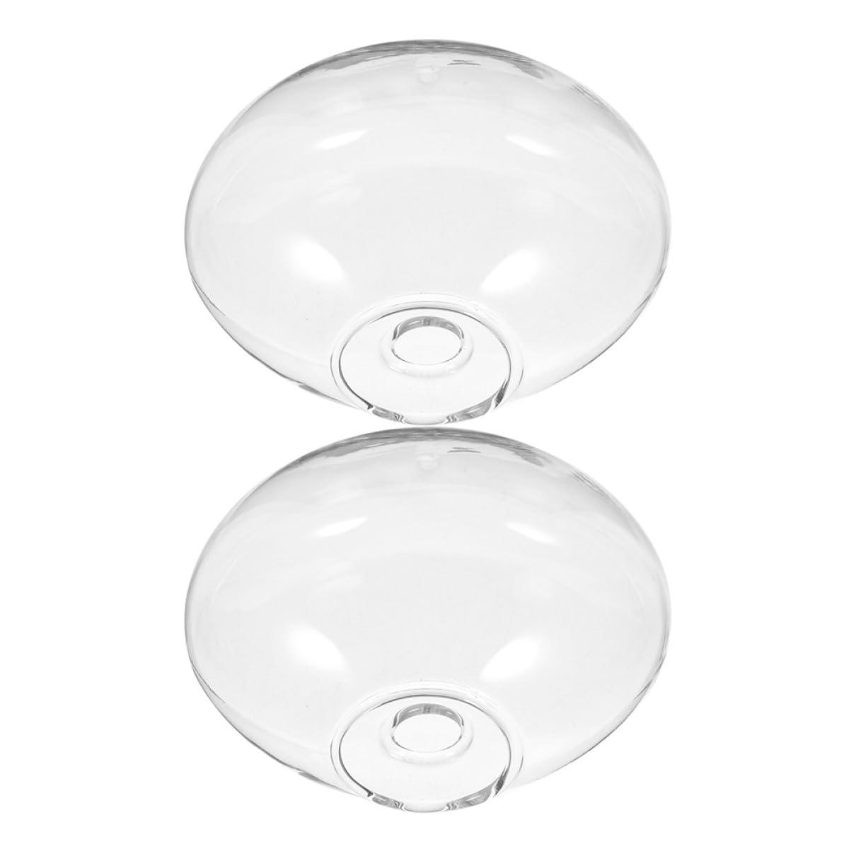 ULDIGI 2pcs Wall Hanging Terrarium Hydroponic Vase, Glass Flat Flower Vase for Indoor Plants, Decorative Wall Mounted Hanging Glass Planter for Home Décor