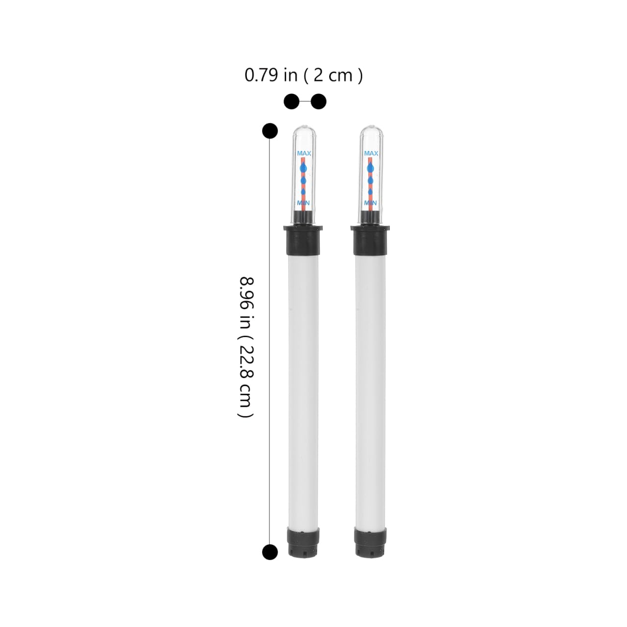 2pcs Water Level Indicator Water Level Gauge Planter Pots for Indoor Plants Gauge Plant Hydrometer Indoor Humidity Meter Flower Pot Moisture Monitor Plastic White Outdoor