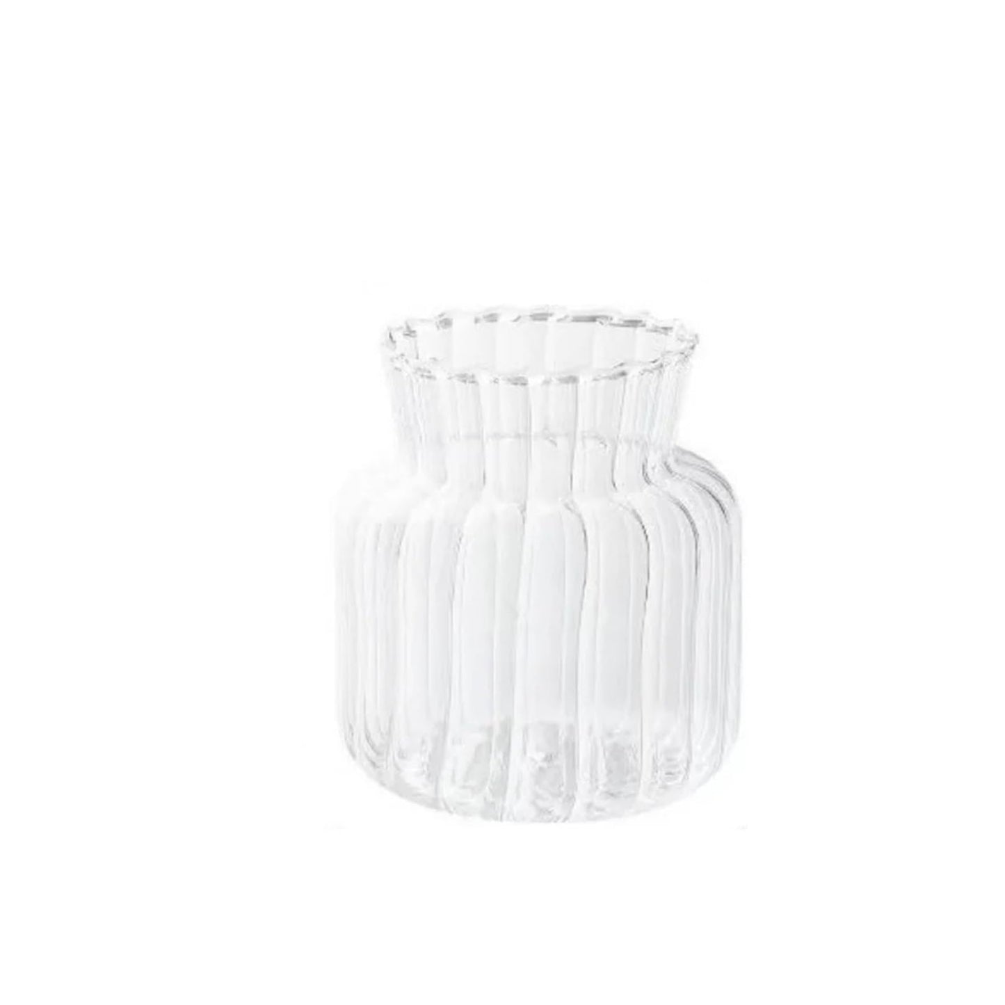 Transparent Hydroponic Vases Container Bottle Plant Arrangement Glass Table Creative Terrarium Flower Pot(6X8.8X7.5CM)
