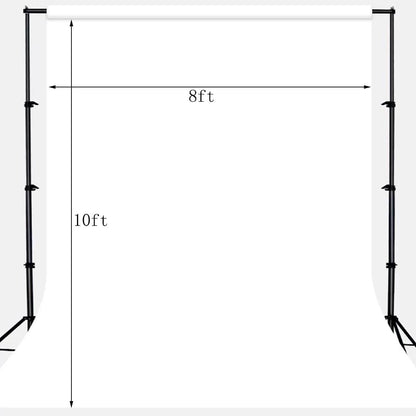 Solid Photography Backdrop Background Chromakey Muslin Portrait Background Screen for Photo Video Studio… (White, 8x10ft)