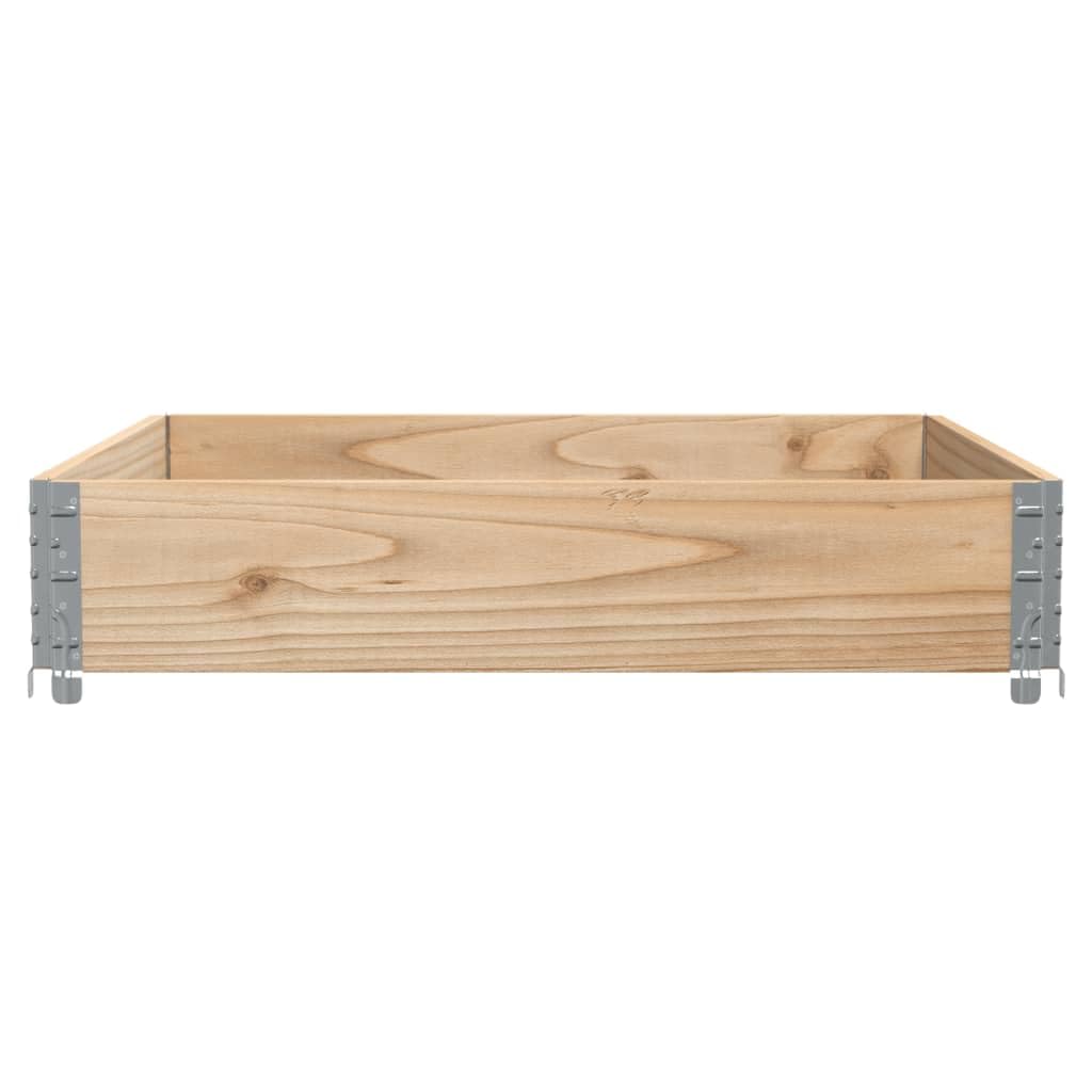 Makastle Garden Planter, Decorative Outdoor Flowerpot for Vegetables, Flowers and Succulents in for Backyard, Patio, Front Porch, 39.4x39.4x8.5 in Natural Solid Pine Wood