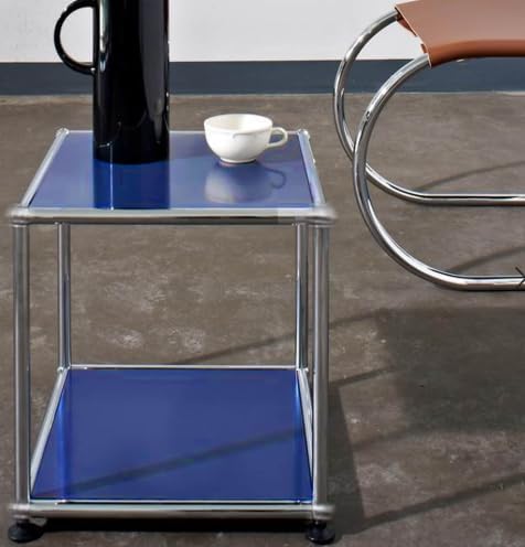 Nightstand Modern Storage Cabinet Blue A Versatile Free-Standing Organizer
