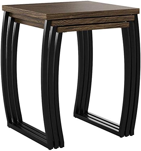 SRIWATANA Nesting Tables, Vintage Side End Tables Living Room, Coffee Snack