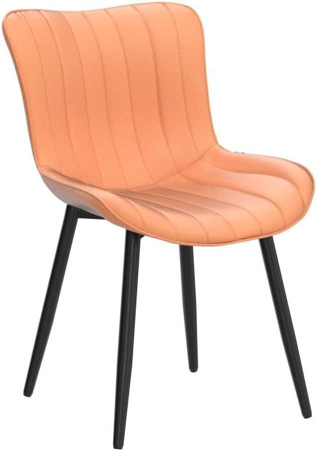 YOUNUOKE Dining Chairs Set of 2 Camel Mid Century Modern Kitchen Chairs Armless