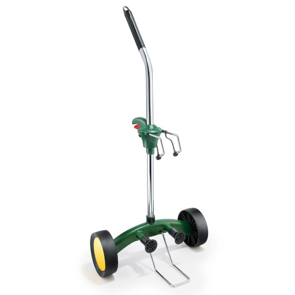 Yeatool Garden Pot Mover Dolly Heavy Duty Plant Caddy Wheeled Trolley with Adjustable Handle Flat Free Wheels for Plant Pot