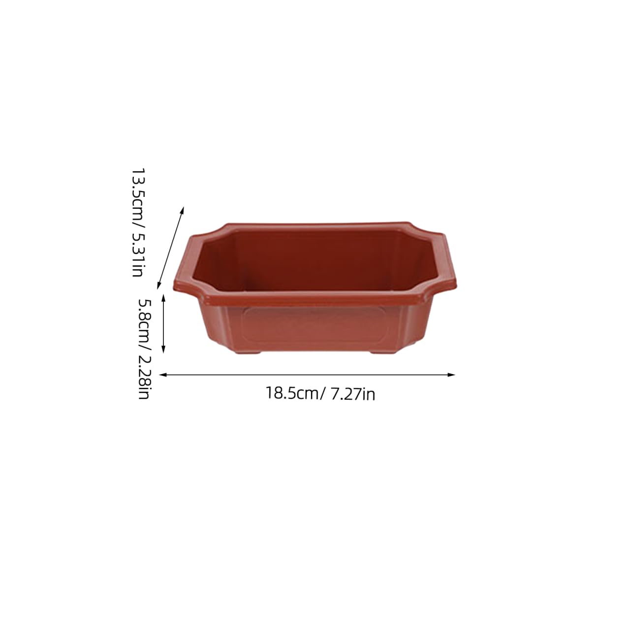 DOITOOL Rectangular Planter Bonsai Training Pot 10PCS Plastic Flower Plant Growing Pot Nursery s with Drainage Hole for Home Office Garden Balcony Decoration Orchid