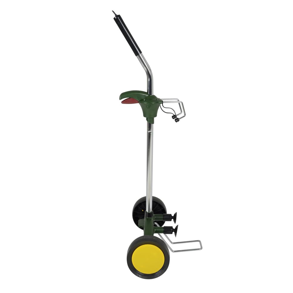 Yeatool Garden Pot Mover Dolly Heavy Duty Plant Caddy Wheeled Trolley with Adjustable Handle Flat Free Wheels for Plant Pot