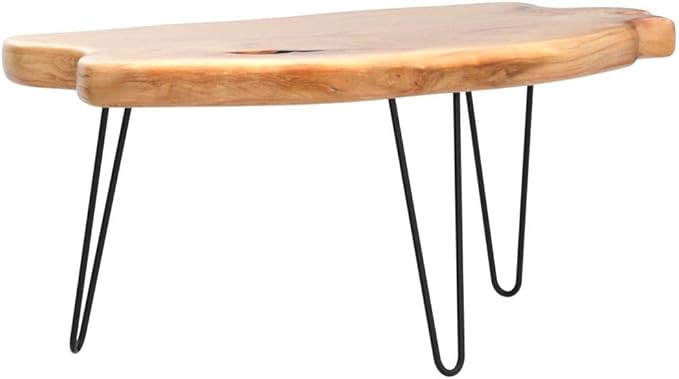 WELLAND Live Edge Cedar Wood Coffee Table