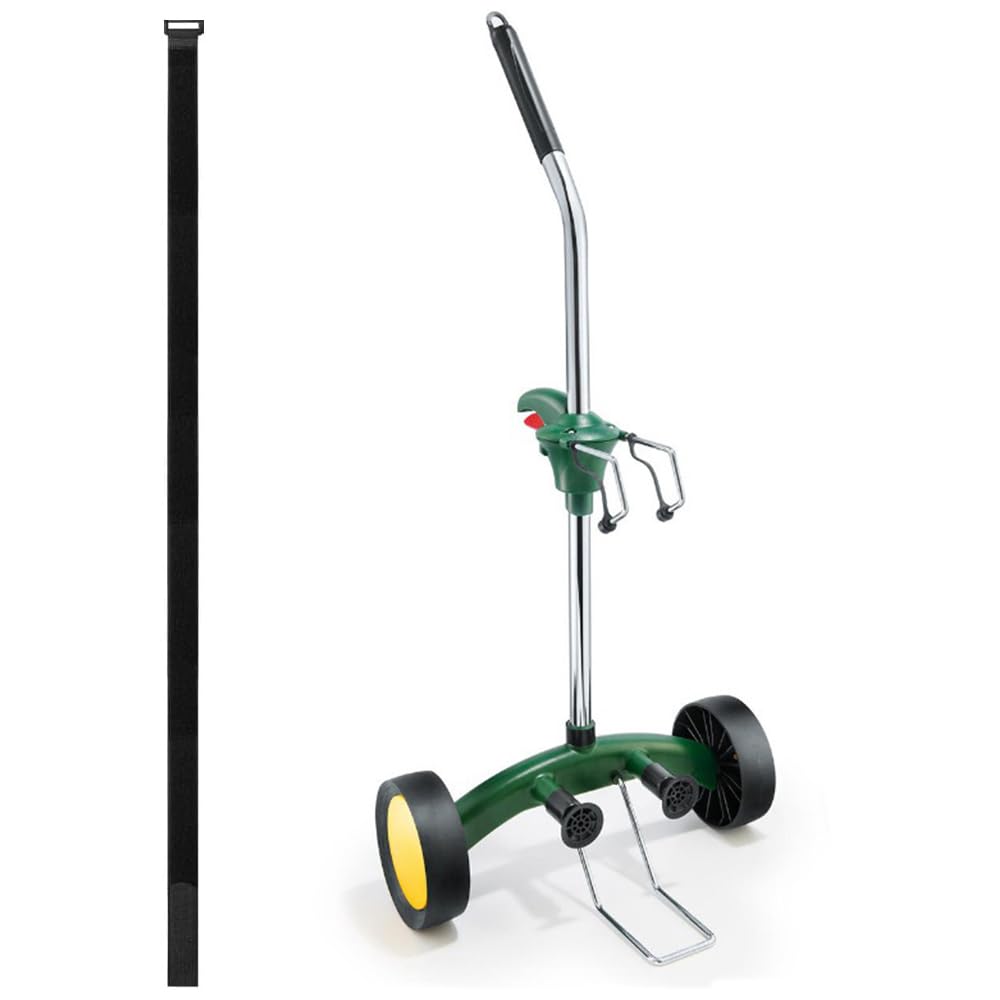 Yeatool Garden Pot Mover Dolly Heavy Duty Plant Caddy Wheeled Trolley with Adjustable Handle Flat Free Wheels for Plant Pot