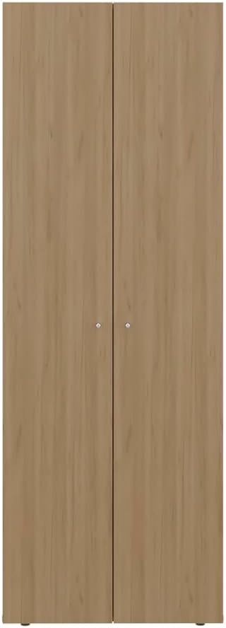 Soham Closet System Eco-Friendly Bedroom Organizer in Macadamia Finish