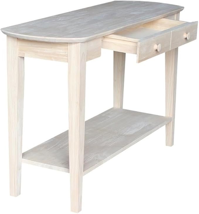 International Concepts Phillips Oval Sofa Table, Unfinished