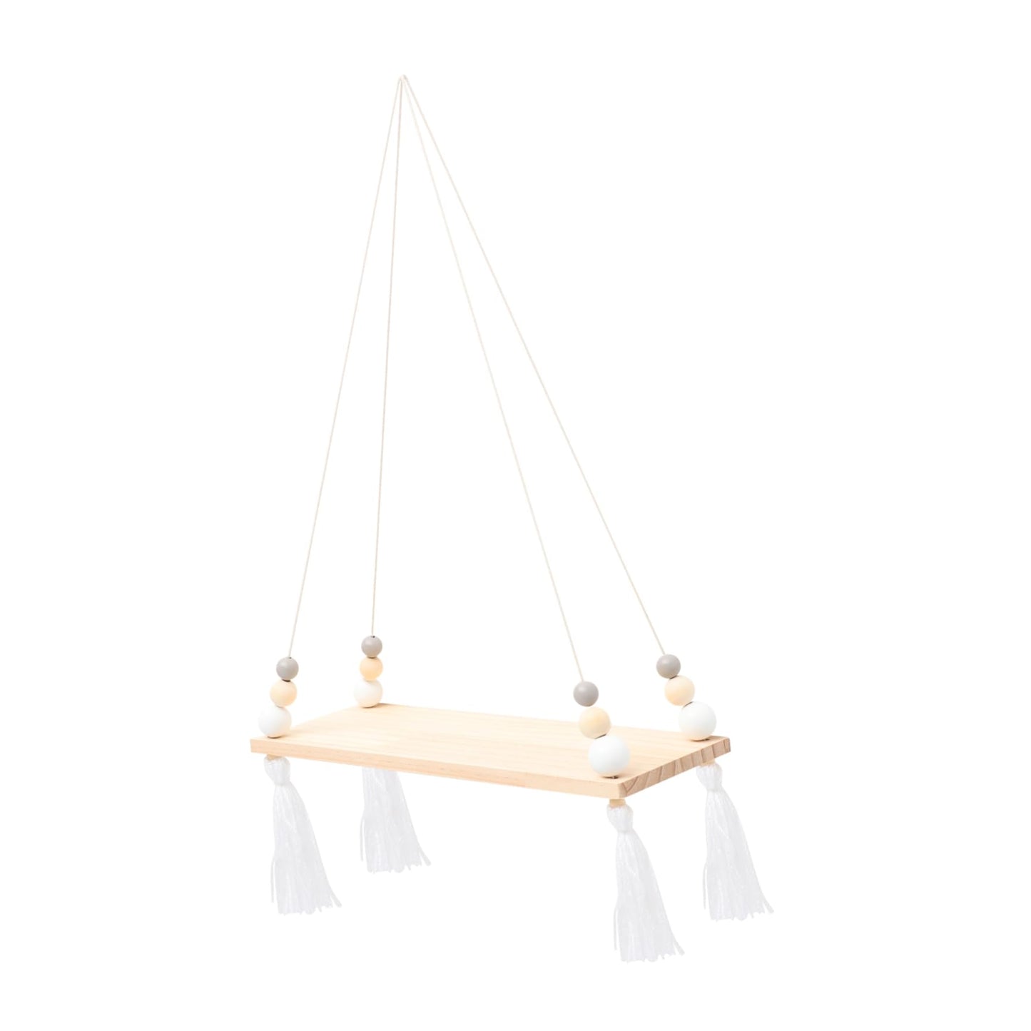 EXQUIMEUBLE Home Hanging Rack Creative Cotton Rope Plant Display Board for Indoor Outdoor Decor for Flowerpot Storage Room Bedroom Kitchen and Garden
