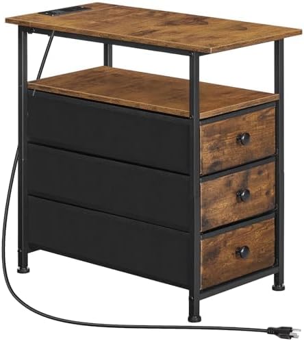 HOOBRO End Table, Narrow Side Table
