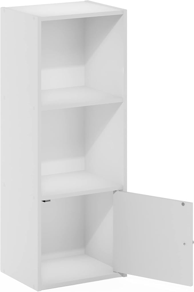 Furinno LUDER Book Shelf, 3-Tier Modern Bookshelf, Bookcase