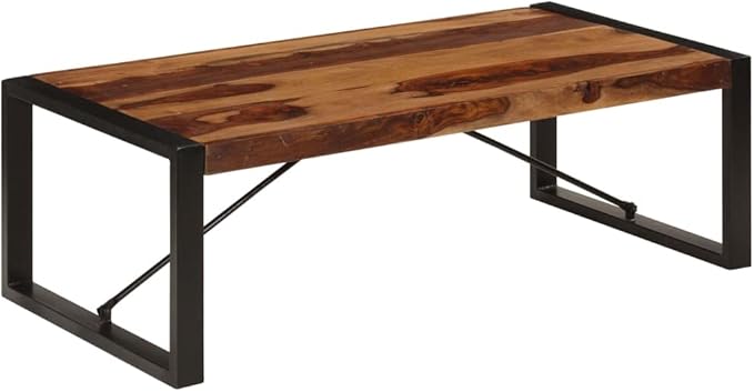 Coffee Table 47.2"x23.6"x15.7" Solid Sheesham Wood, End Tables, Living Table