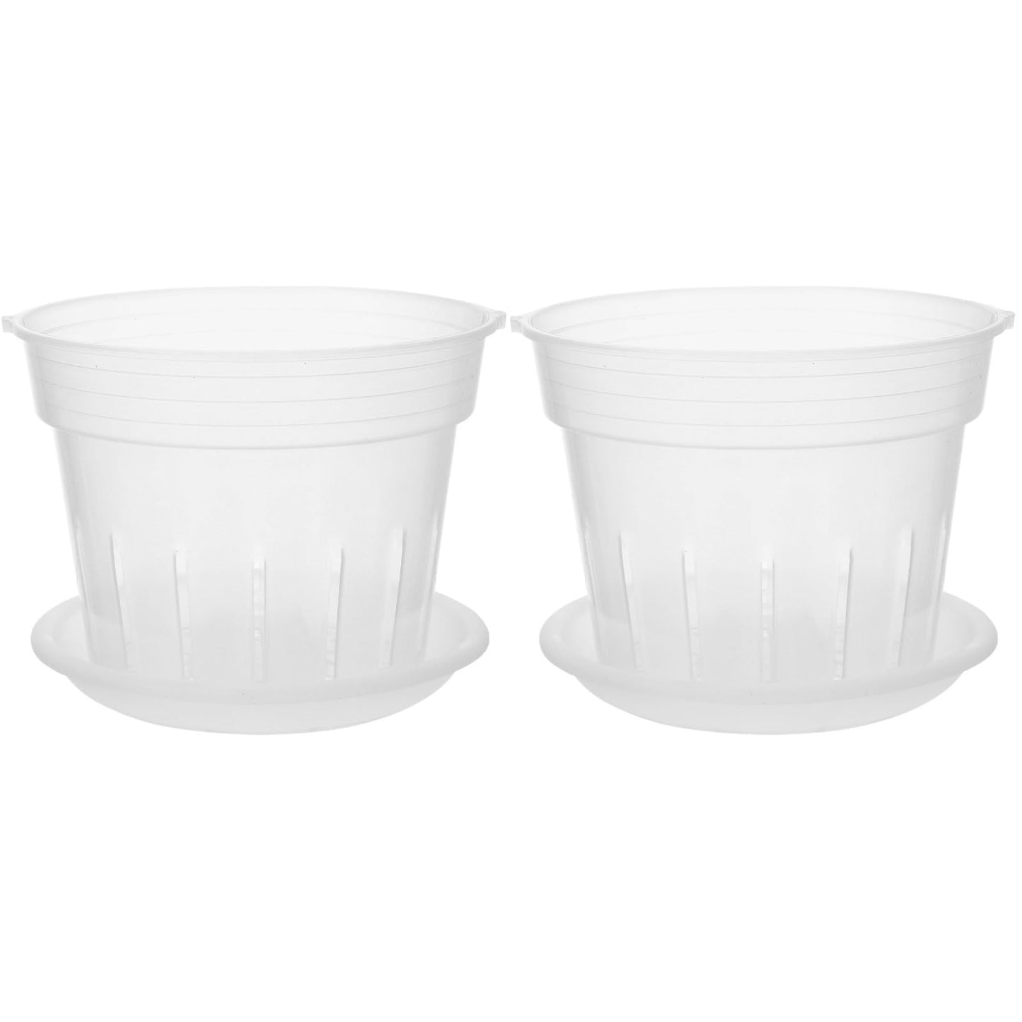 Happyyami 2 Sets Phalaenopsis Hard Planting Cup Large Orchid Pot Orchid Pot 8 inches Hanging pots houseplant pots Clear vases Indoor Plants Creative Plastic Flowerpots Gardening Plant Pot