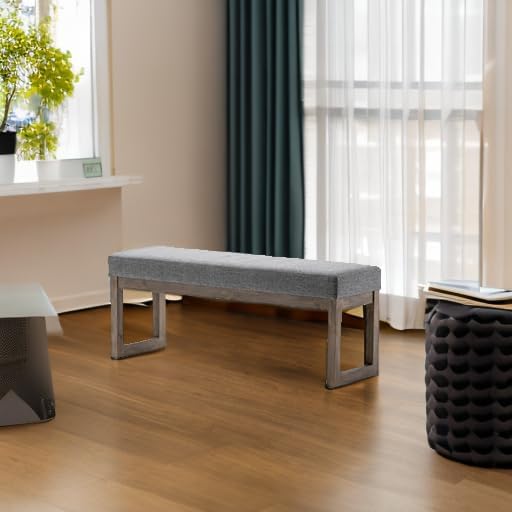 SIMPLIHOME Milltown Large Ottoman Bench