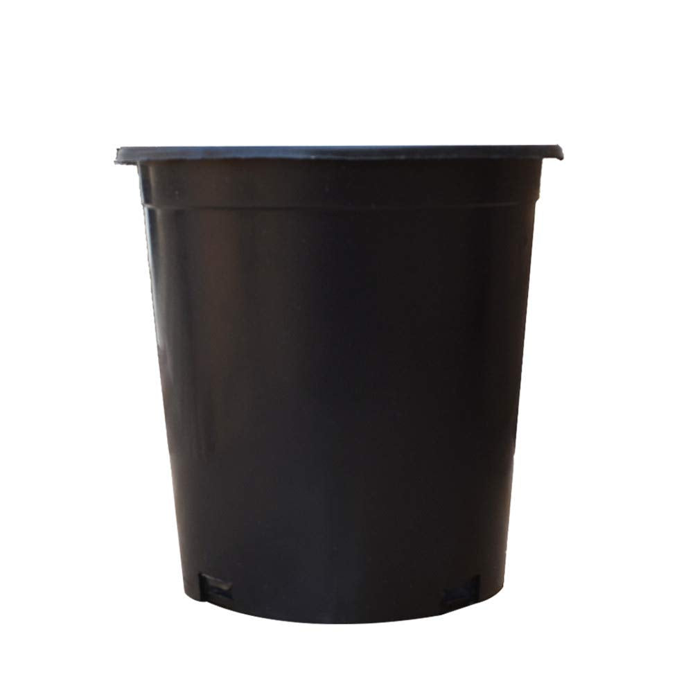 labworkauto Nursery Pot 1 Gallon 1 Gal 2 Gal 3 Gal 5 Gal 7 Gal 10 Gal 15 Gal Nursery Container Injection Molded Pot Fit for Plants Soil Growers or Hydroponics (10,2 Gallon)
