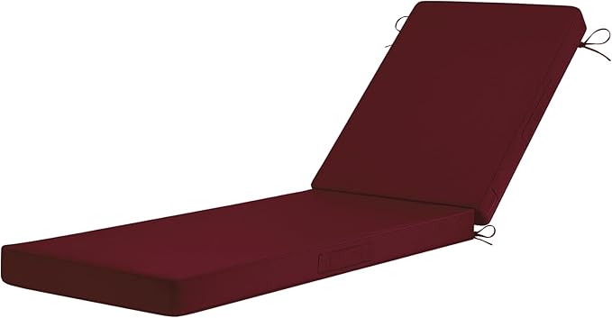 Basic Beyond Chaise Lounge Cushions Outdoor, 3-Layer Waterproof Outdoor