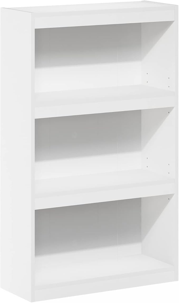 Furinno Jaya Enhanced Home Bookcase 3-Tier Adjustable Bookshelf