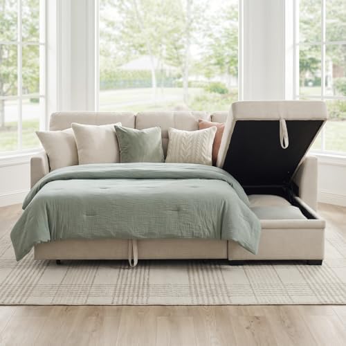 Convertible Sofa Bed, L Shape Sleeper Sofa