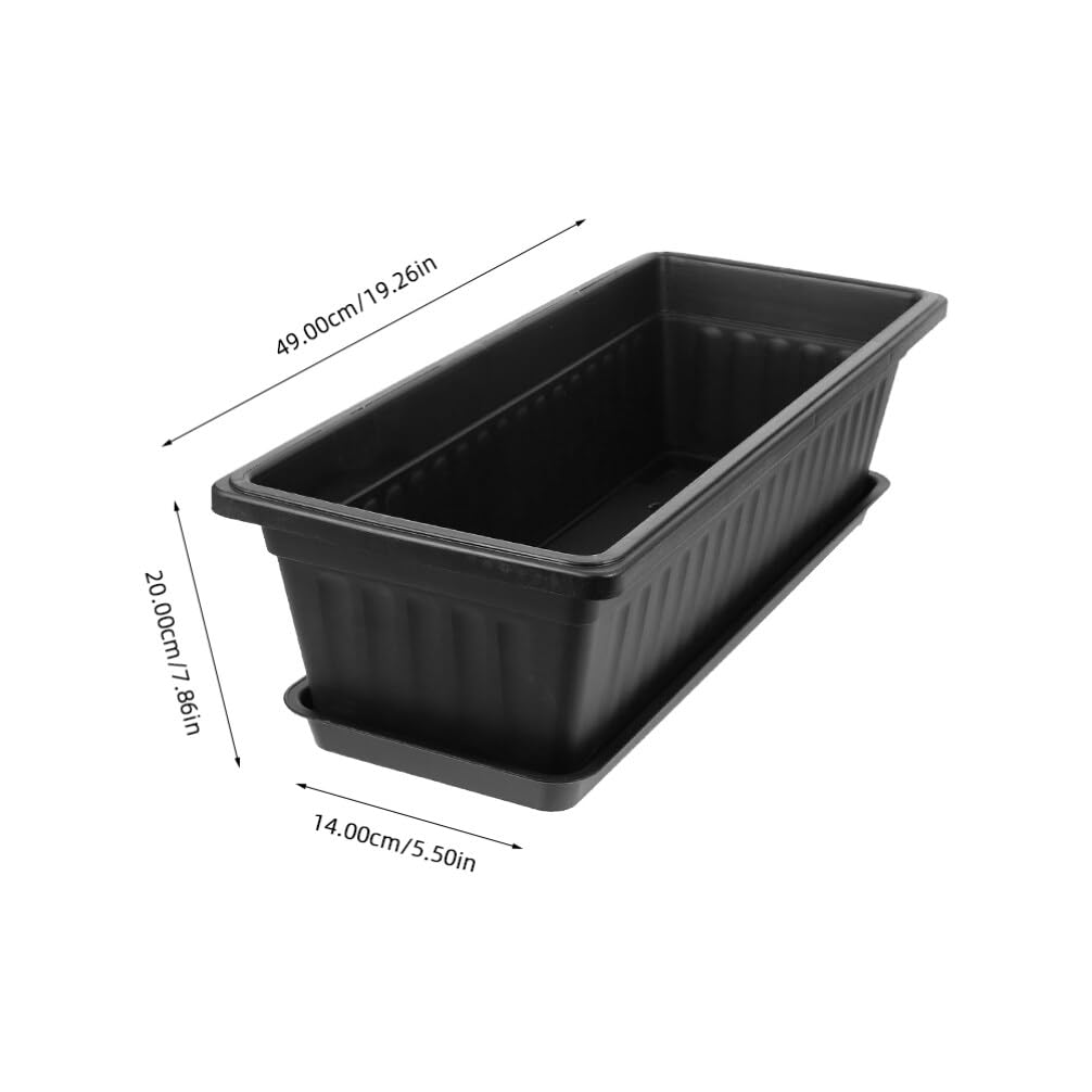 BESPORTBLE 3sets Breathable Plastic Plant Pots Saucer for Succulents and Orchids Nursery Planters for Balcony Gardening and for Indoor and Outdoor Use