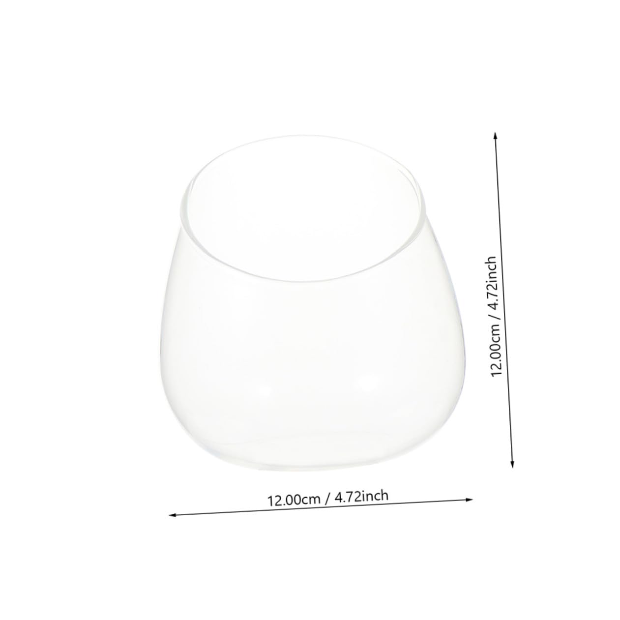 TIDTALEO 3pcs Slant Cut Glass Bottles Ecological Terrarium Vases for Succulent Plants Desktop Micro Landscape Decoration