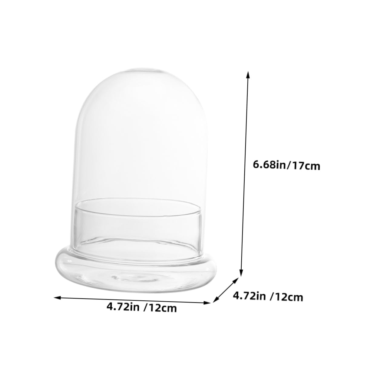 VICASKY 2pcs Glass Eco Bottle for DIY Micro Landscape Terrarium Container for Plants Decorative Desk Ornament Glass Display for Miniature Gardens