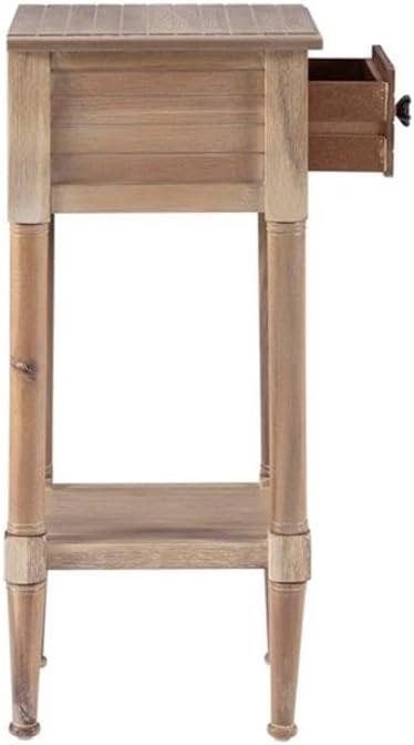 Home Square Wood Accent Starfish Coastal Side Table in Natural
