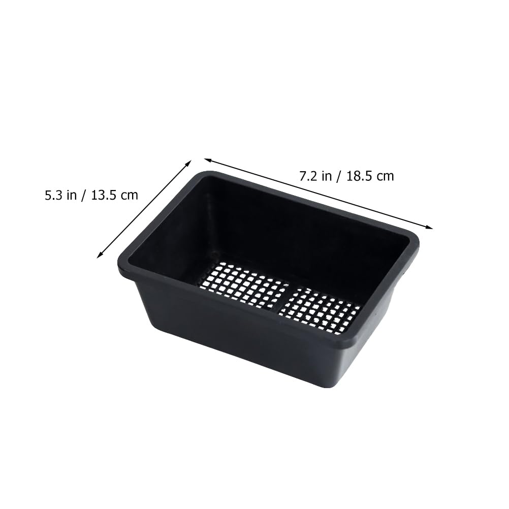 YARNOW 10 Pcs Mesh Bottom Trays Seedling Starter Trays Plastic Plant Reusable Recyclable Grow Plants Start Seeds Germination for Greenhouse Hydroponics Home Decor Accents