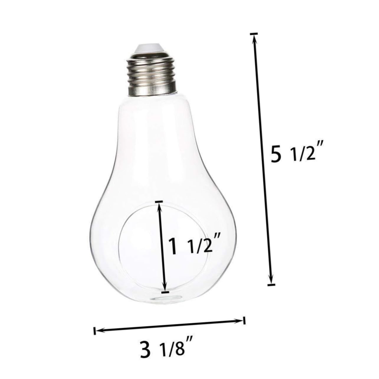 HANABASS 2pcs Light Bulb Hydroponic Vase Creative Hanging Terrarium Flower Container for Home Office Decor Stylish Glass Plant Organizer for Indoor Decoration