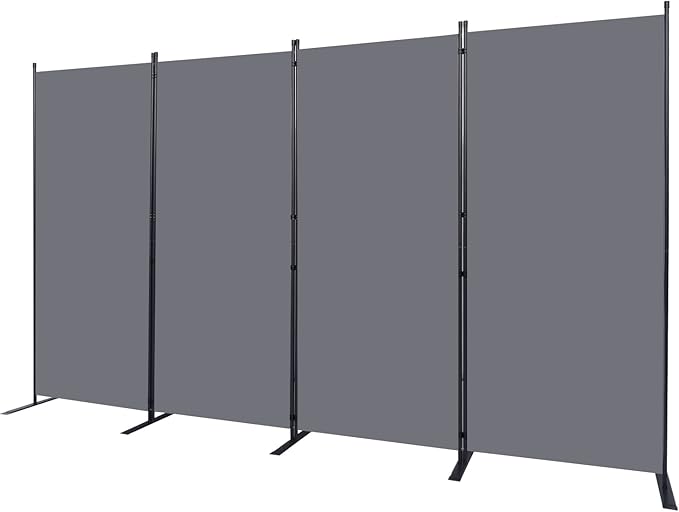 Room Divider 6FT Portable Room Dividers and Folding Privacy Screens, 4 Panel