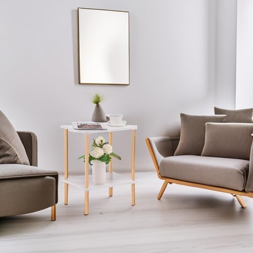 Apicizon 2 Tier End Table, Small Side Table
