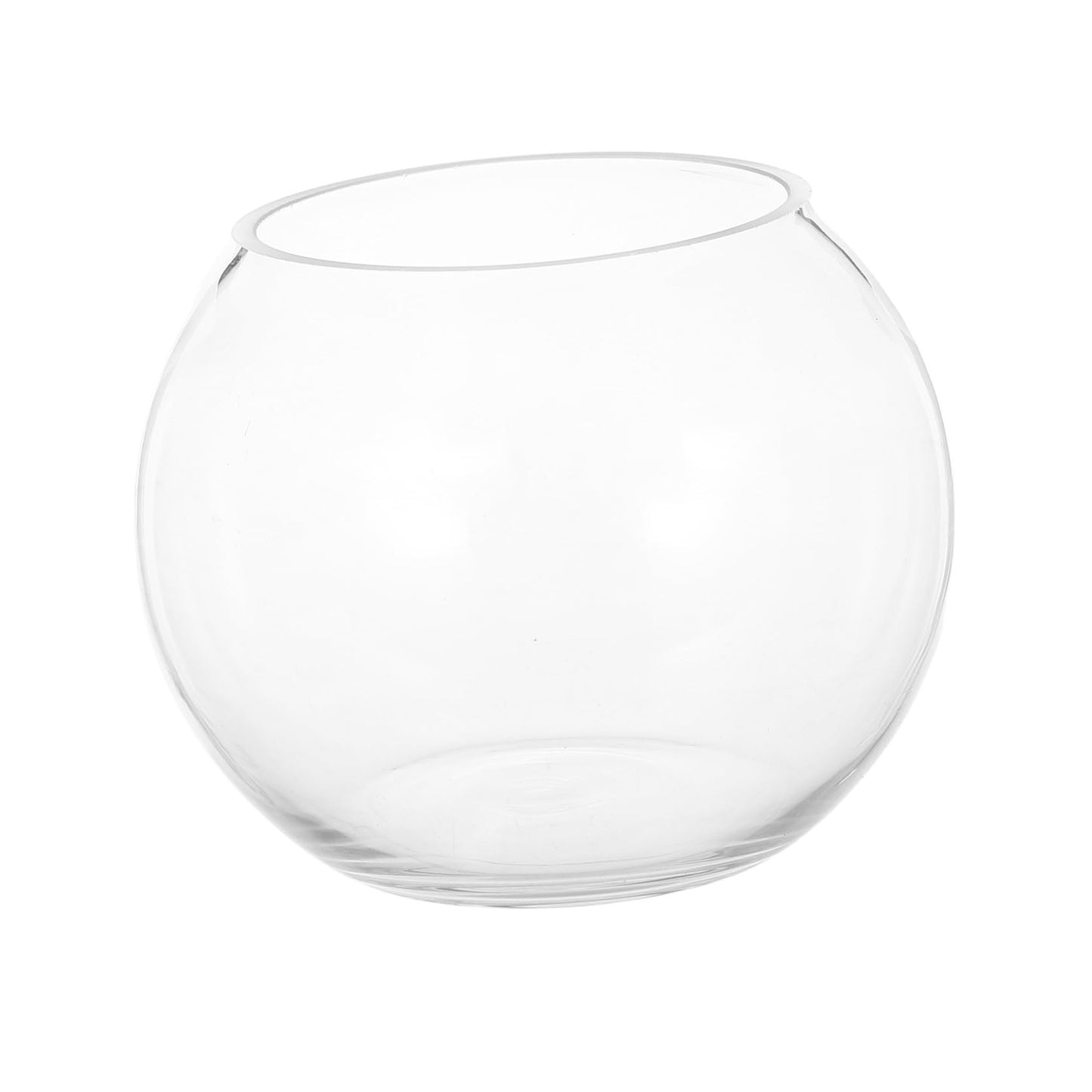 Yardwe 15cm Glass Bubble Bowl Vase Hydroponic Planter for Air Plants and Moss, Round Glass Terrarium Container for Home Décor and Wedding Centerpiece