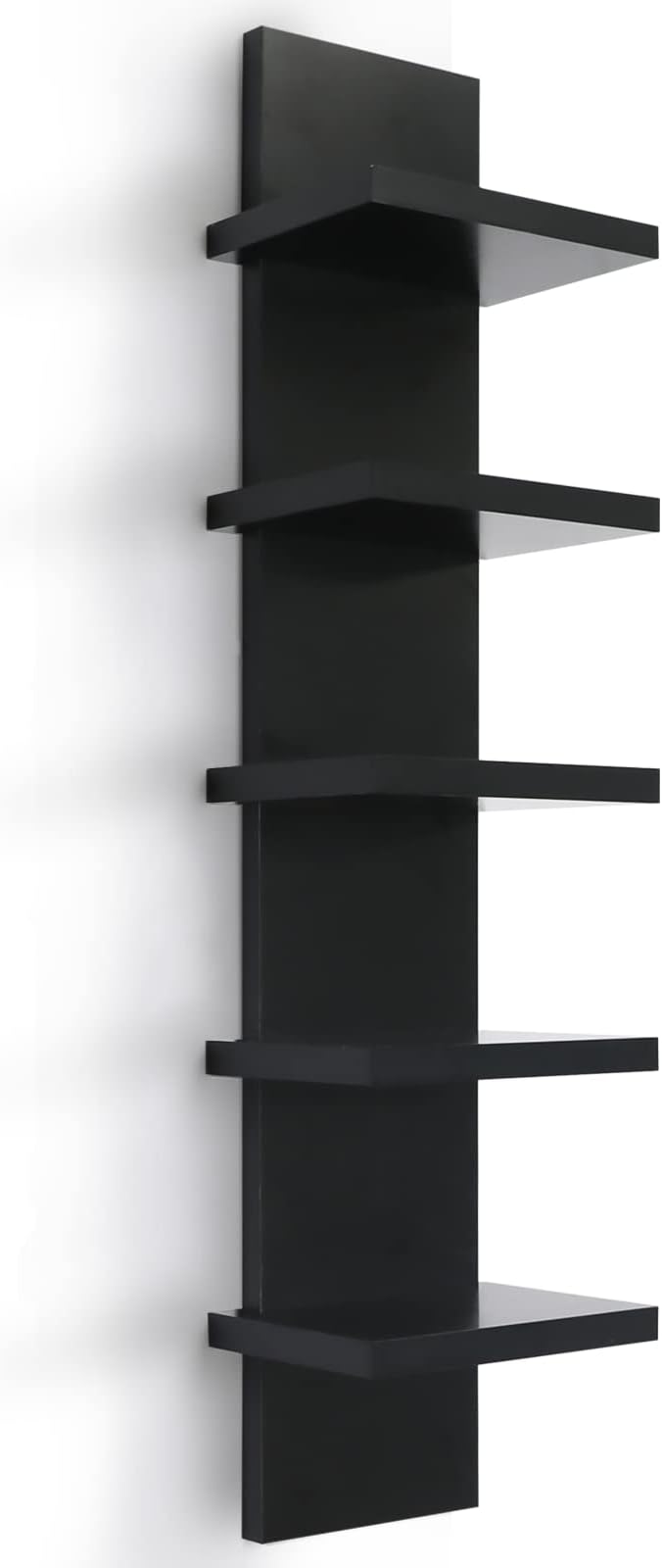 Homaterial 5 Tier Shelvesl, Vertical Column Wall Decor Mount Floating Shelves