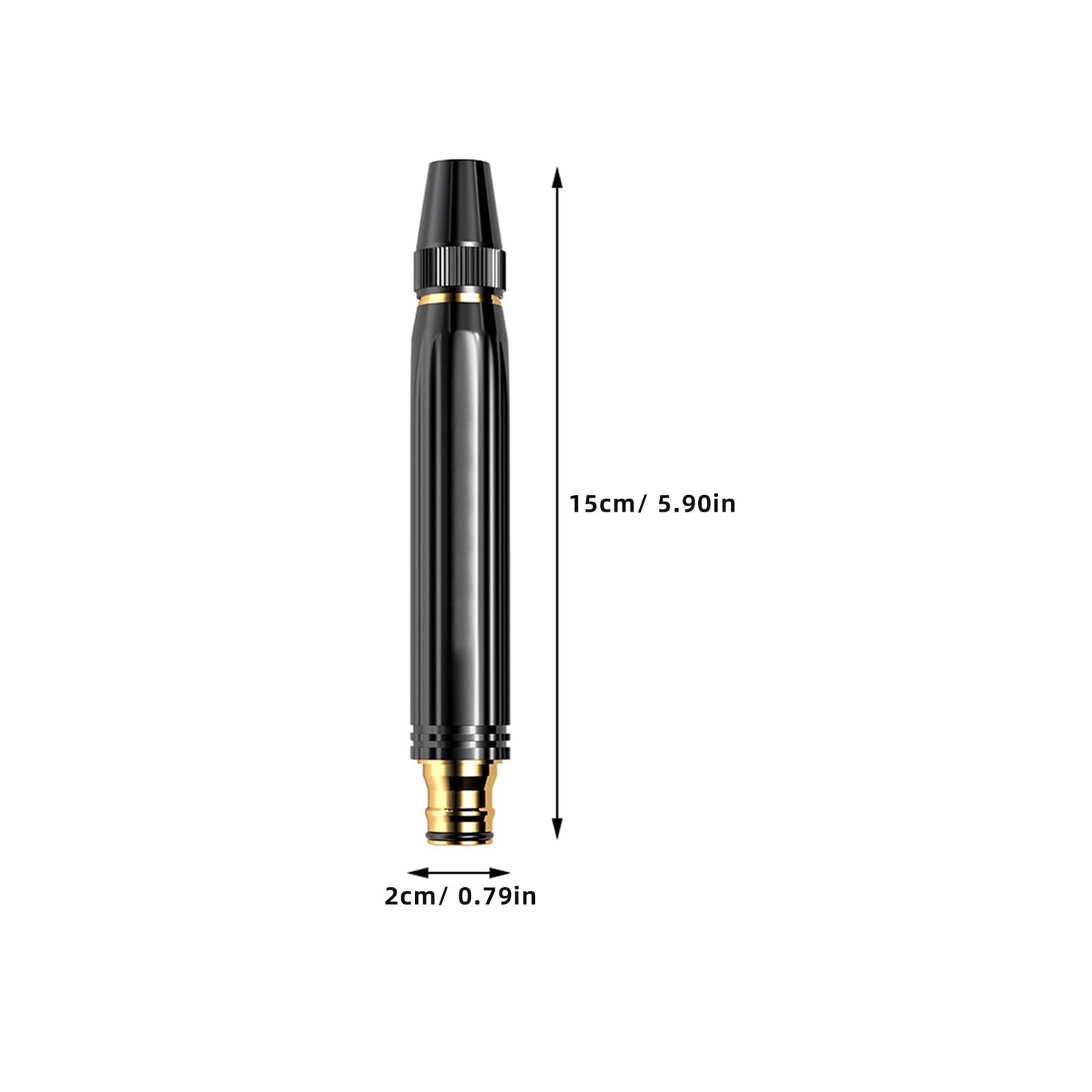 High Pressure Power Washer Nozzle with Metal Connector Set, Garden Hose Sprayer for Car Washing and Outdoor Cleaning, Sturdy Watering and Pressure Cleaning, Compatible with 1/2" Inner Diameter Hoses