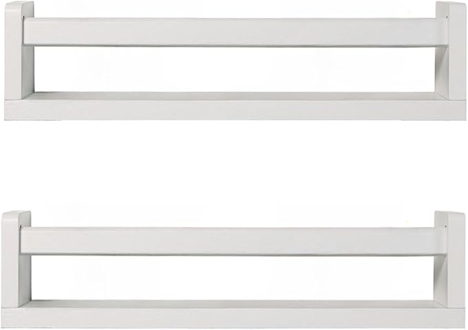 JORIKCHUO Nursery Book Shelves, Kitchen Spice Rack, or Rustic Wall Mounted