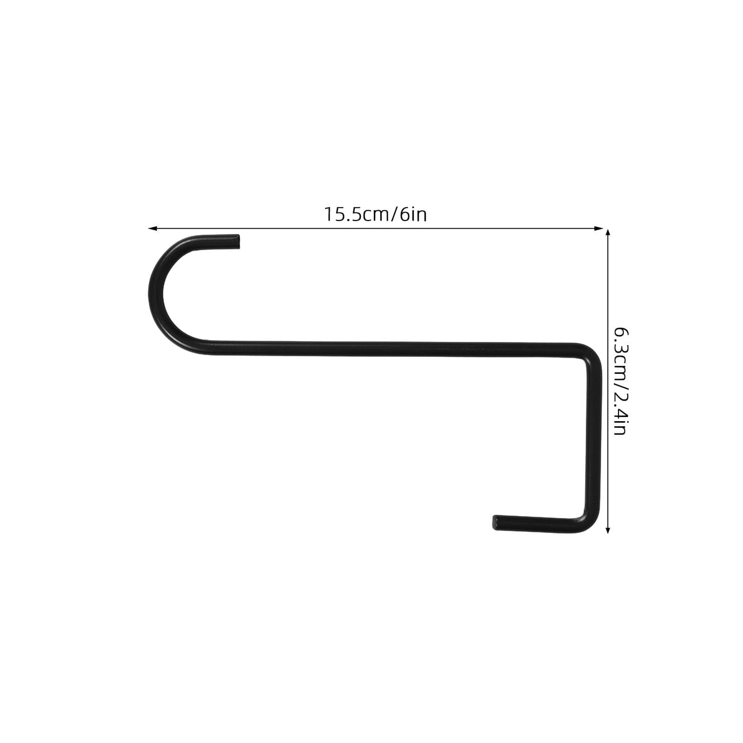 Healvian Wrought Iron Wall Plant Hangers, 6-Pack - 16 Inch Heavy Duty Decorative Brackets for Hanging Flower Pots, Balcony Garden, Indoor/Outdoor Decor, Bird Feeders & Lanterns (Black)