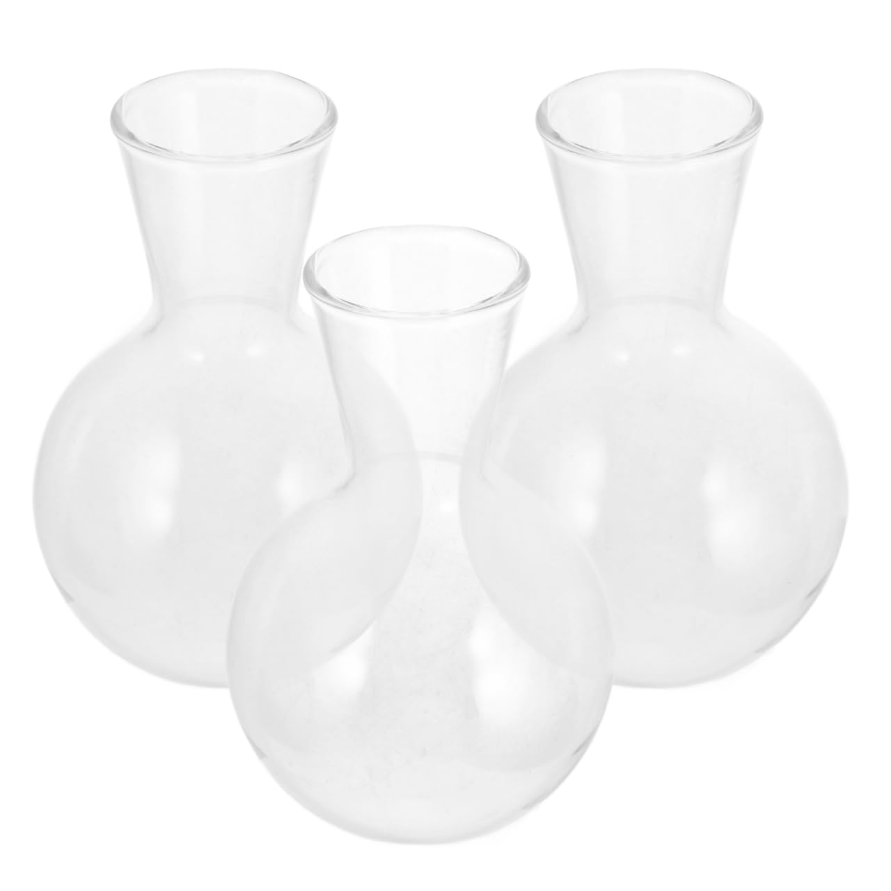 VOSAREA 3pcs Plant Propagation Station Vase Glass Plant Terrarium Hydroponic Vase Air Planter Bulb Succulent Pot Micro Landscape Vessel Desktop Decoration