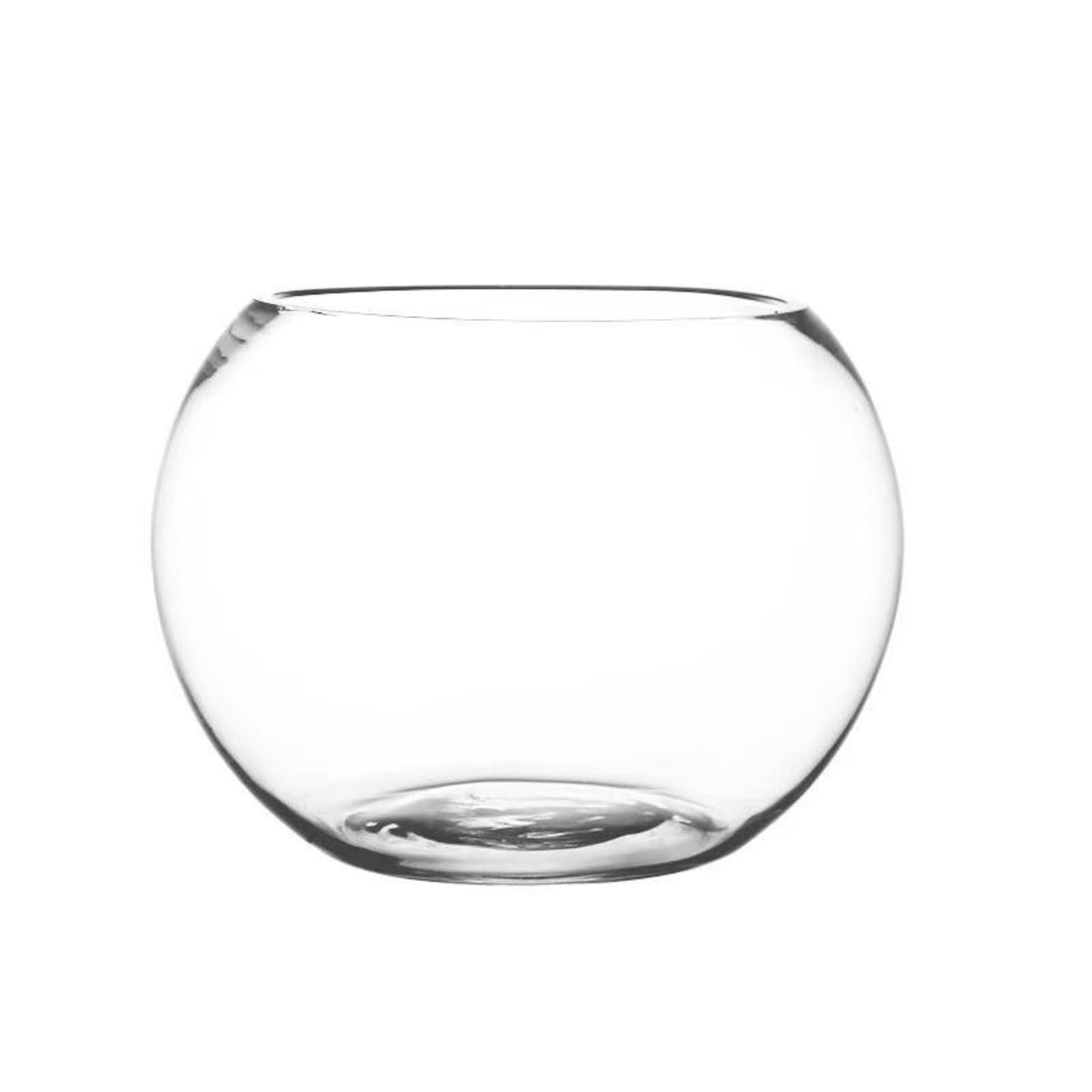 1 piece Bowl Glass Vase,Bubble Bowl, Fish Bowl for Wedding, Lotus hydroponic Plants, Home Decoration, can be Used as a Fish Tank (7.9IN)