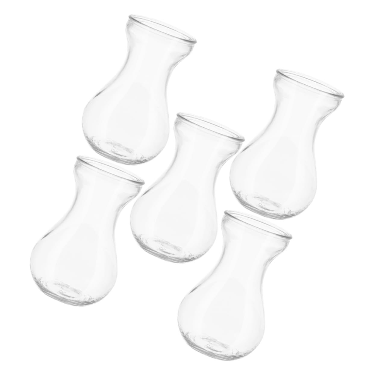BESTOYARD 5pcs Glass Vases for Flowers Terrarium Decor Centerpieces for Indoor Plants Bud Vases