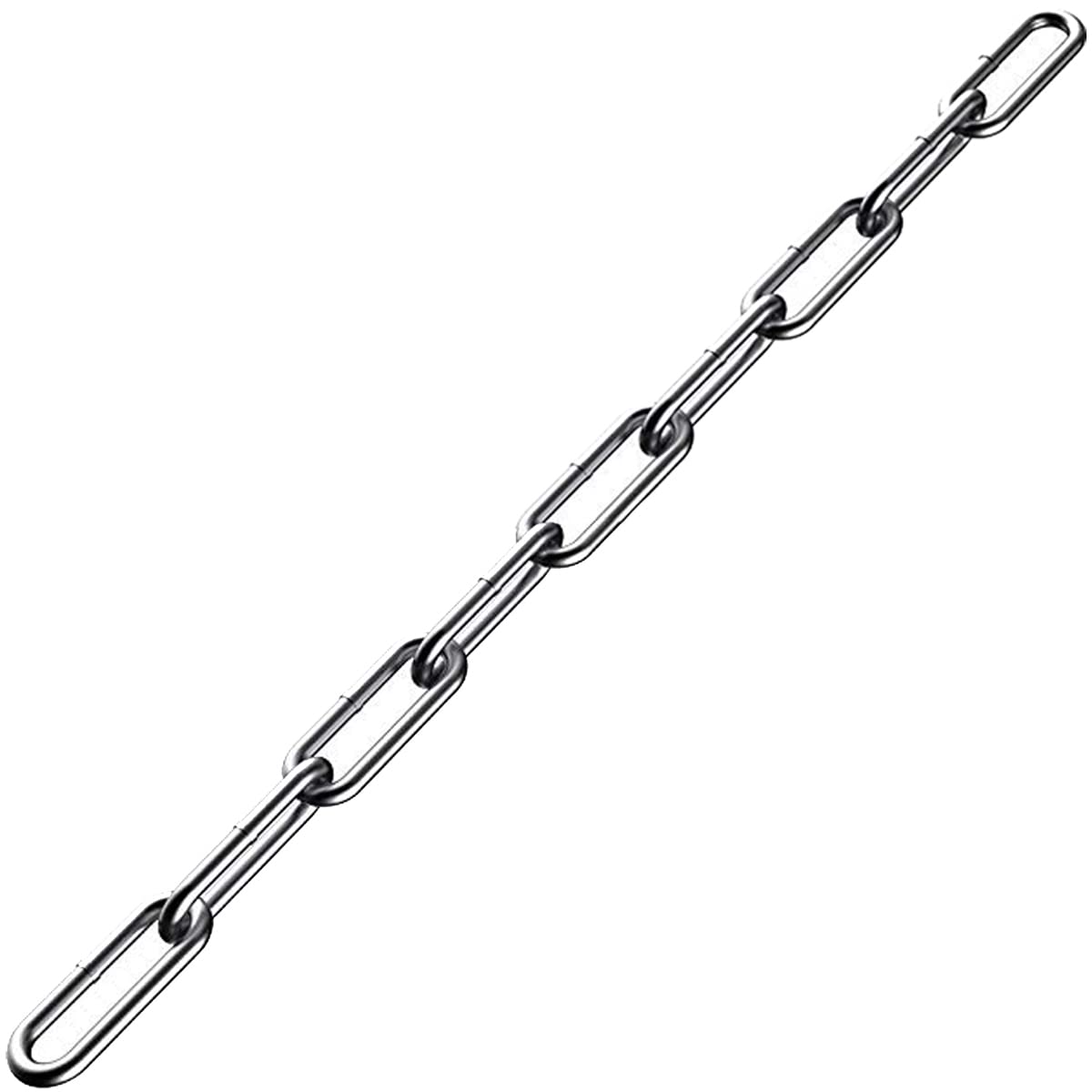 Stainless Steel Chain, Lsqurel 6.5ft Metal Chain Link Chain 5/32in Light Duty Chain Utility Chain Jack Chain for Home Outdoor Camping Hanging etc (5/32in-6.5ft)
