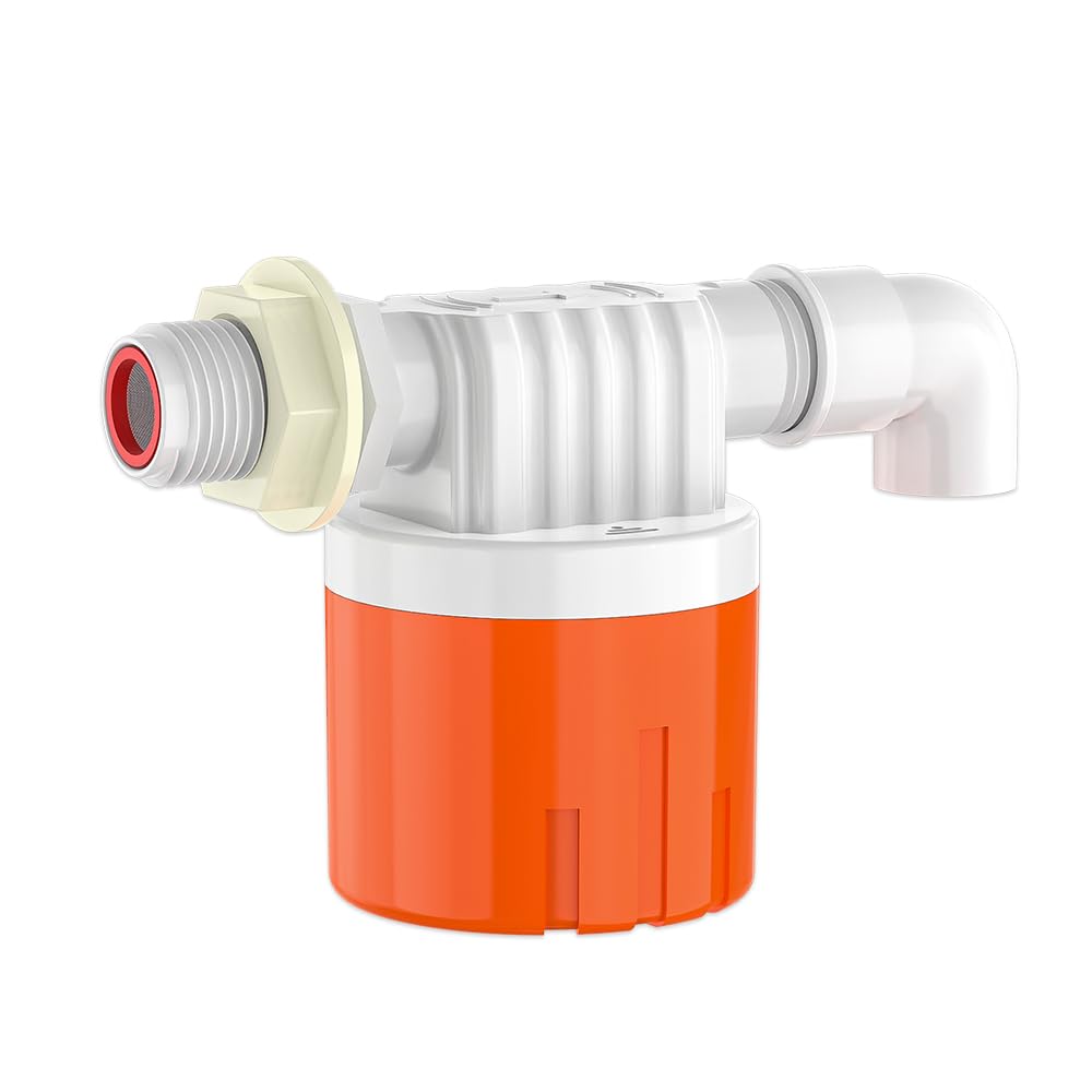 Cxztcl Float Ball Valve for Water Tank, Automatic Water Trough Water Level Control Float Valve Aqua Pulse Trough for Pool,Pond,Livestock (1pcs 3/4" side inner)