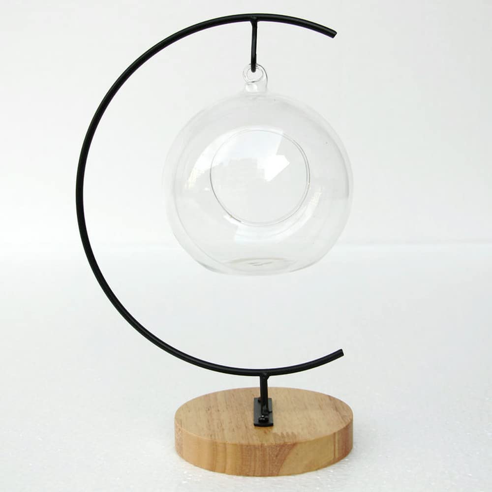 WOCTDTHW Ornament Display Stand Holder Iron Hanger for Chrismas Hanging Glass Globes (C Shape 1 Pcs)