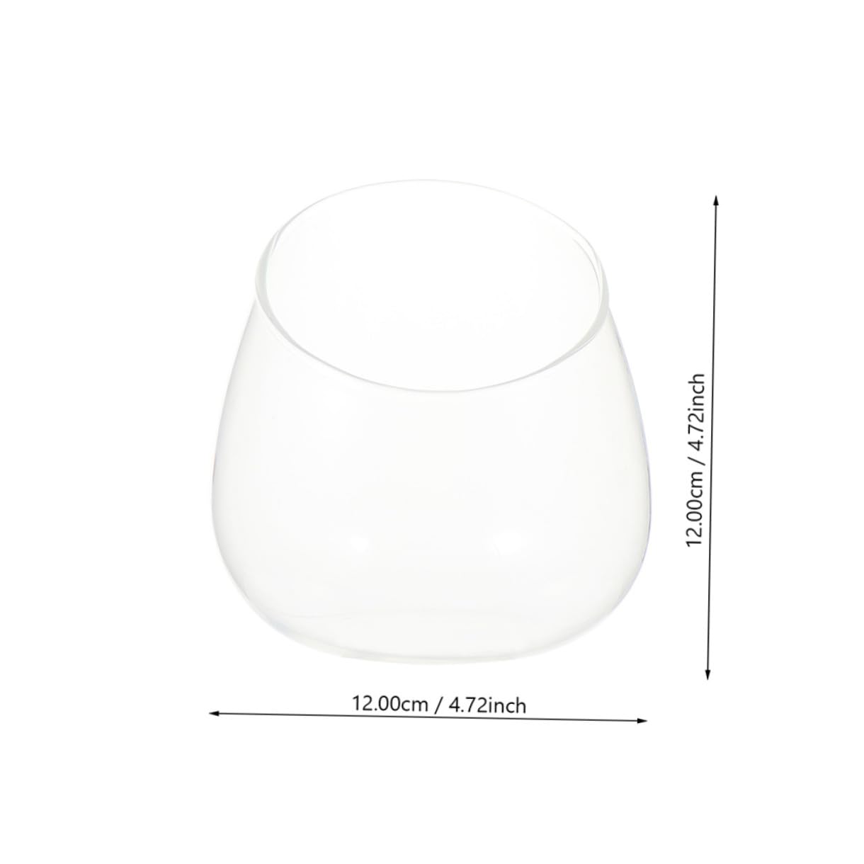 ABOOFAN 3pcs Glass Slant Cut Terrarium Bottles for Plant Display Decorative Landscape Ornaments for Home Desk Shelf and Dining Table Decor