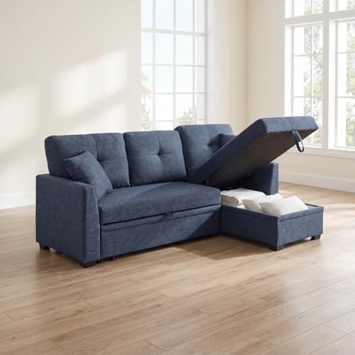 Convertible Sofa Bed, L Shape Sleeper Sofa