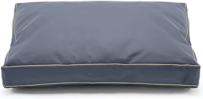 Dog Bed Cover,Waterproof Tough Plastic DIY Pet Bed Cover,Non Stick Hair Easy to Clean Rectangular Fillable Dog Bed Covers with Zipper(Dark Grey,47" L x 29" W x 4" Th,Cover Only)
