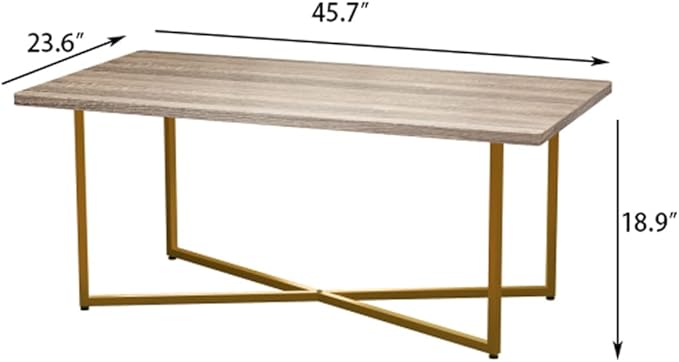 Coffee Table Environment-Friendly Artificial Wooden Tabletop, Easy Assembly